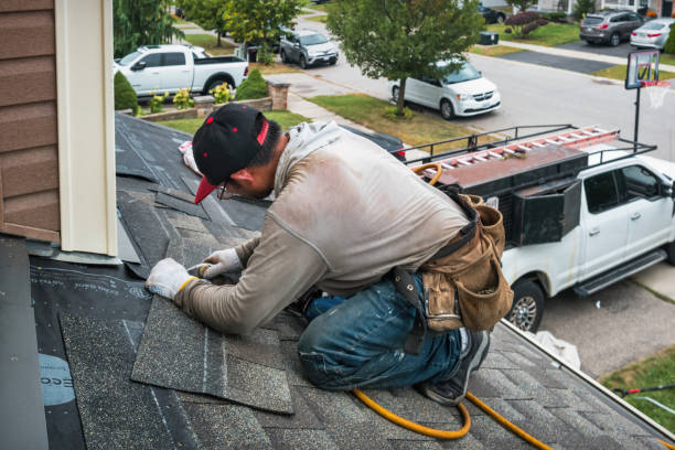 Professional Roofing technician working in Braddock Heights, MD
